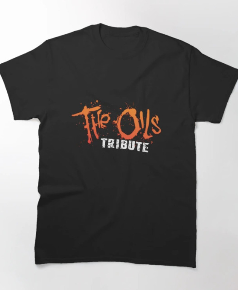 The Oils Tribute Orange Logo Classic T Shirt Black